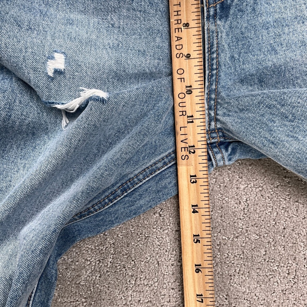 Flying Monkey Jeans Women 27 Blue 90s Vintage Flare Distressed F5312 Cotton - Picture 8 of 12